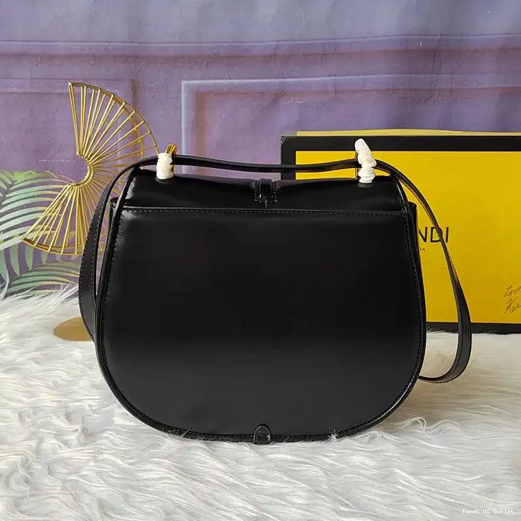 Cheap HOT Calf In Bag Medium Fendi Leather Black C'mon 0510